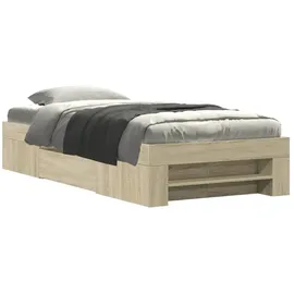 vidaXL Bettgestell 100 x 200 cm Braun