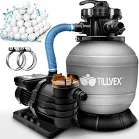 tillvex Sandfilteranlage grau 13.200 l/h