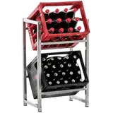 TPFLiving Getränkekistenregal 75 x 47 x 31 cm Grau