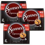 3x 16 Senseo Kaffee Pads Typ Espresso intensiv und kräftig find grind Stärke 10