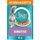 PURINA ONE SENSITIVE in Sauce Huhn 26x85g