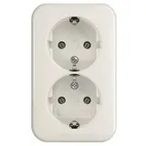 Busch-Jaeger Doppelsteckdose 11 W Weiß