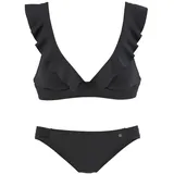 JETTE Triangel-Bikini Damen Schwarz 36 Cup C/D