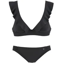 JETTE Triangel-Bikini Damen Schwarz 36 Cup C/D