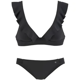 JETTE Triangel-Bikini Damen Schwarz 36 Cup C/D