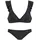 JETTE Triangel-Bikini Damen Schwarz 36 Cup C/D