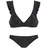 JETTE Triangel-Bikini Damen Schwarz 36 Cup C/D