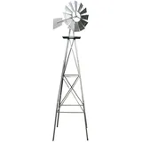 Wiltec Windrad 245 cm Silber