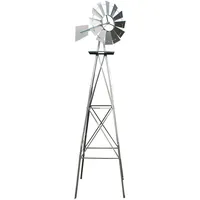 Wiltec Windrad 245 cm Silber