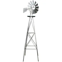 Wiltec Windrad 245 cm Silber