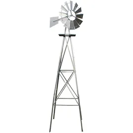 Wiltec Windrad 245 cm Silber