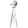 Wiltec Windrad 245 cm Silber