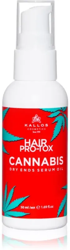 Kallos Hair Pro-Tox Cannabis Öl-Serum für trockene Haarspitzen 50 ml