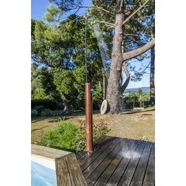 Gre Solardusche Holzoptik braun 220 cm