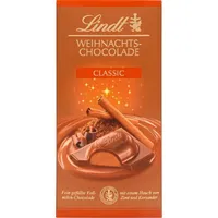 Lindt Weihnachtschocolade Classic mit Zimt und Koriander 100g 4er Pack