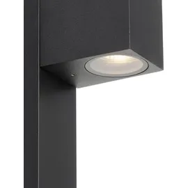 QAZQA Stehende Außenlampe Aluminium 65 cm IP44 Lieferumfang GU10 schwarz
