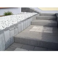 Diephaus Rechteck-Palisade Grau 40 x 16,5 x 12 cm