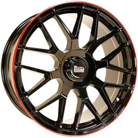 MAM Baby MAM GT1 8x18 ET45 5x100 66,6, black painted lip red