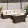 vidaXL Garten-Lounge-Set 9-tlg. braun