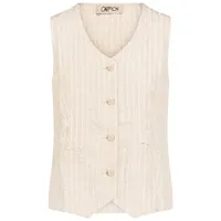 Cartoon Blusentop mit Streifen Beige 38