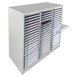 ADB Schubladenschrank / Schubladencontainer, 3x21 Schübe, 1010x795x350 Mm = 63 Schubladen - Grau