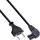 InLine Netzkabel, Netzstecker auf Euro 8 C7 Stecker, gewinkelt, 3,0m