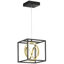 Fischer Leuchten Gisi 1x LED schwarz matt goldfarben