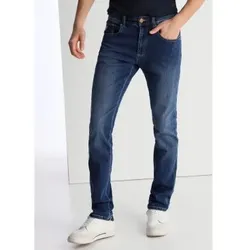 Lois Jeans für Herren. 101903639 Jeans gewaschen doppelt Stein blau (42), Lässig, Baumwolle, Denim