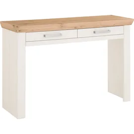 Set One by Musterring Schminktisch, pino aurelio, eiche artisan, pino aurelio, eiche artisan, B:123cm H:80,4cm T:40cm, SET ONE BY MUSTERRING, Tische, Schminktisch, mit zwei Schubkästen, Landhausstil, Metallgriff, B 123 x H 80 x T 40cm