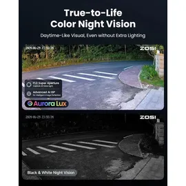 ZOSI AuroraLux 4K WLAN Überwachungskamera Außen 8MP Weiß
