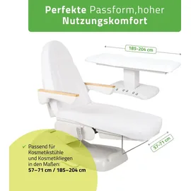 Habys Frottee Bezug für Kosmetikliege | Massageliege Weiß