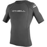 o ́neill wetsuits O'Neill Herren Mens Basic Skins Short Sleeve Sun Shirt Rash Vest, Graphite, S