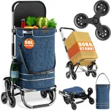 monzana 3in1 Einkaufstrolley blau 0,44 m