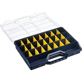 Tayg Sortimentskasten Kunststoff 312x238x51 mm schwarz/transparent maximal 25 Fächer