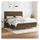 vidaXL Boxspringbett mit Matratze Dunkelbraun 180x200 cm Stoff