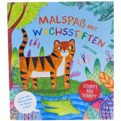 Malspaß mit Wachsstiften von Jean Claude ab 4 Jahren Taschenbuch ullmann NEU