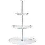 Asa Selection 3-stöckige Etagere Grande Steingut Weiß L (Large)