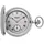 REGENT Herren Taschenuhr Savonnette Edelstahl 48 MM Mechanischer Handaufzug Römische Zahlen P-772