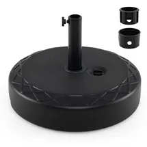 Costway Schirmständer Kunststoff 26 Liter Schwarz