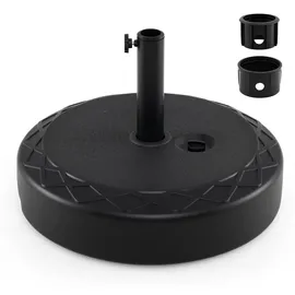 Costway Schirmständer Kunststoff 26 Liter Schwarz