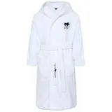 Polo Sylt Bademantel mit Logos, Gürtel und aufgesetzten Taschen in Weiß | Gr.: XXL