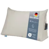XDREAM Rückenkissen ergonomisches Keilkissen für Bett und Sofa, 1-tlg., als Kopfkissen oder Venenkissen verwendbar, mit praktischem Seitenfach beige