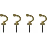 INDEKO Raffhaken Tours, rund, Gardinen, Vorhänge, (Set, 4-tlg) goldfarben