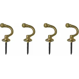 INDEKO Raffhaken Tours, rund, Gardinen, Vorhänge, (Set, 4-tlg) goldfarben