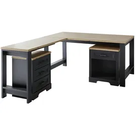 Innostyle Schreibtisch Jasmin Graphit / Artisan Eiche