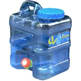 doorslay Camping Wasserkanister, Wasserbehälter mit Hahn, Wassertank Camping mit Griffen,Tragbarer Trinkwasserkanister für Outdoor Reise Hause Trinkder Speicher-Eimer