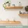 deluke Wandregal 70 x 22 x 4 cm Braun