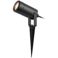 Rabalux Krobia Gartenstrahler schwarz, IP65 GU10, 25cm 4W