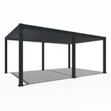 Weide Pergola Deluxe Plus 4 x 6 m grau