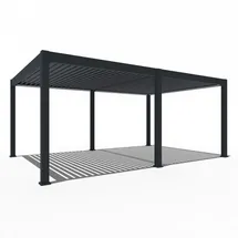 Weide Pergola Deluxe Plus 4 x 6 m grau
